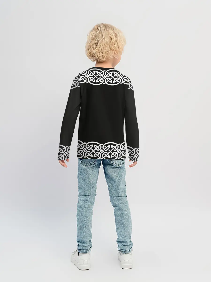 Детский лонгслив / Рингерике олень белый 3D