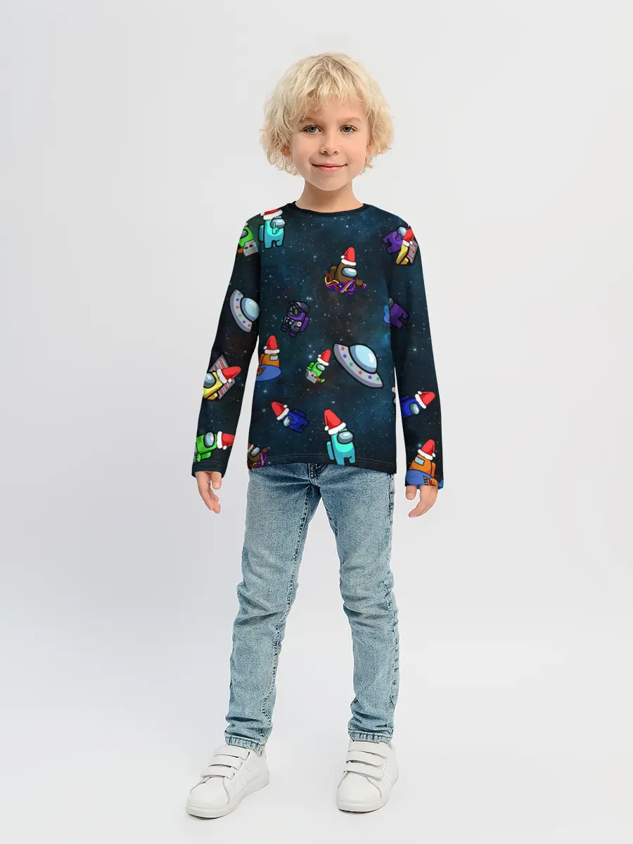 Детский лонгслив / Among Us 2021