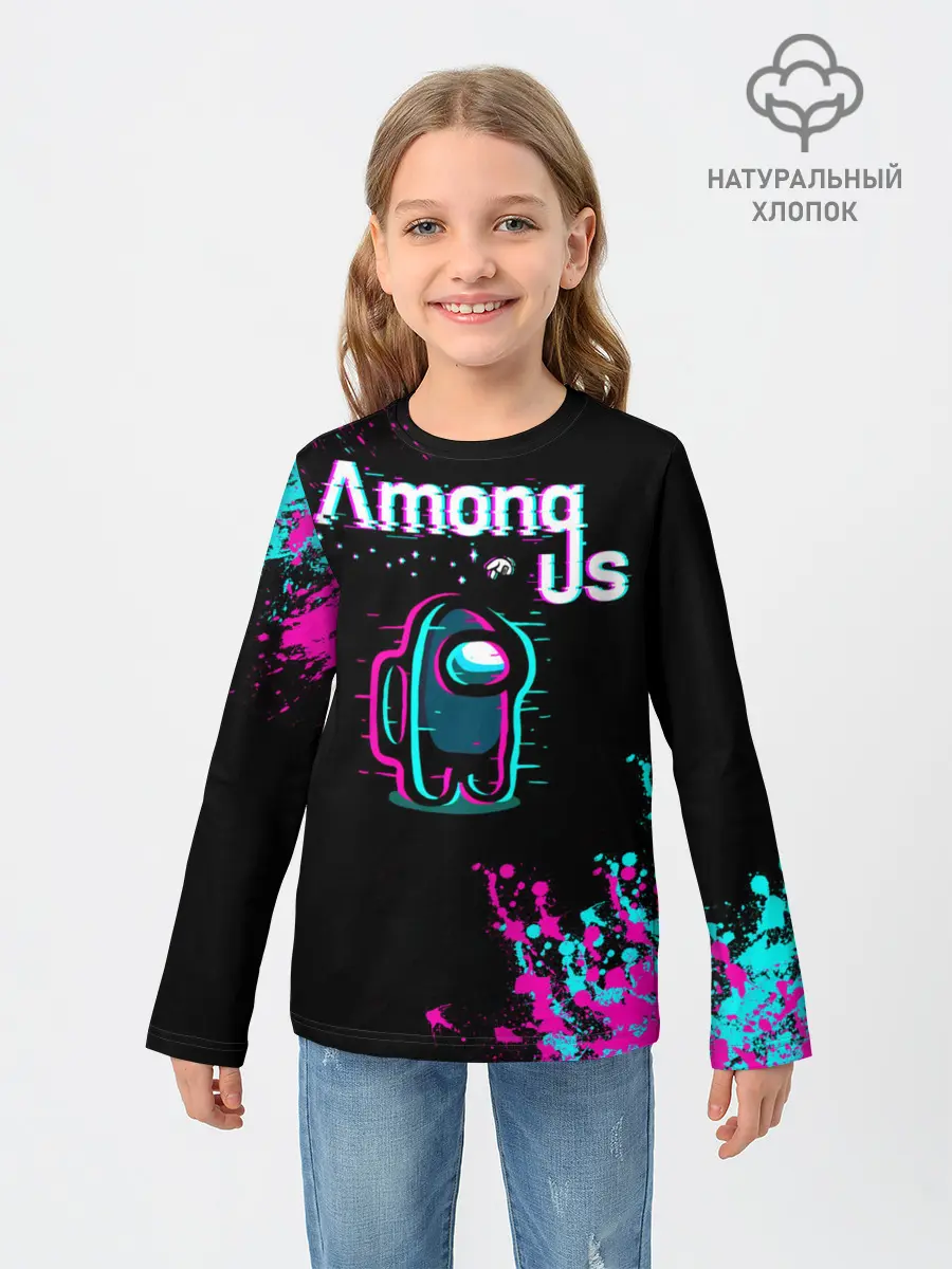 Детский лонгслив / Among Us