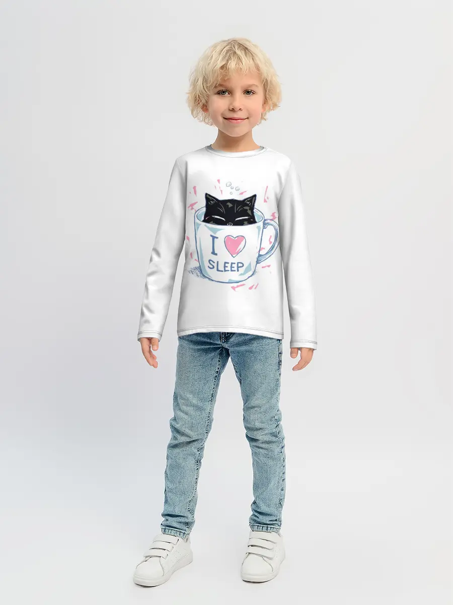 Детский лонгслив / Я Люблю Спать