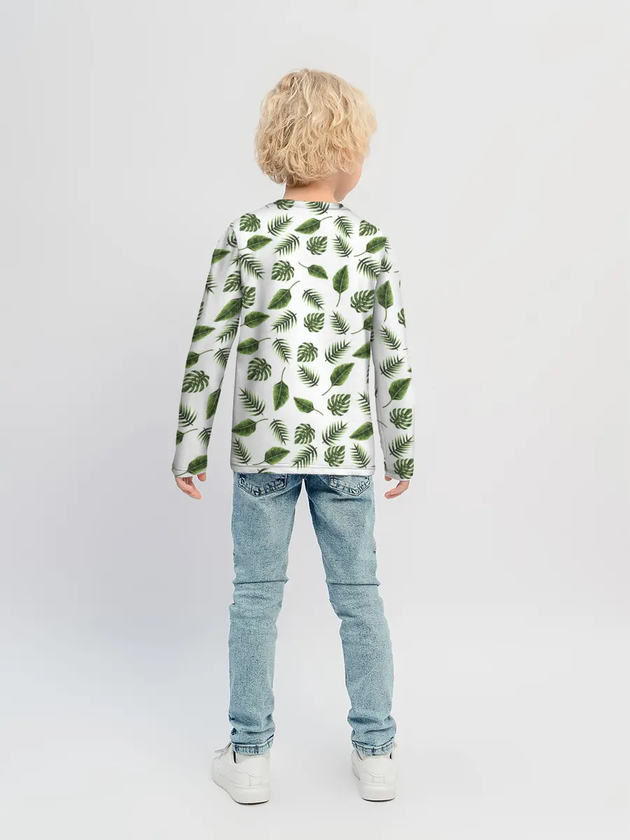 Детский лонгслив / папоротник