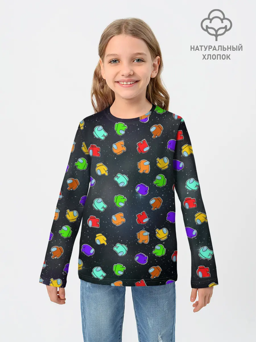 Детский лонгслив / Among Us