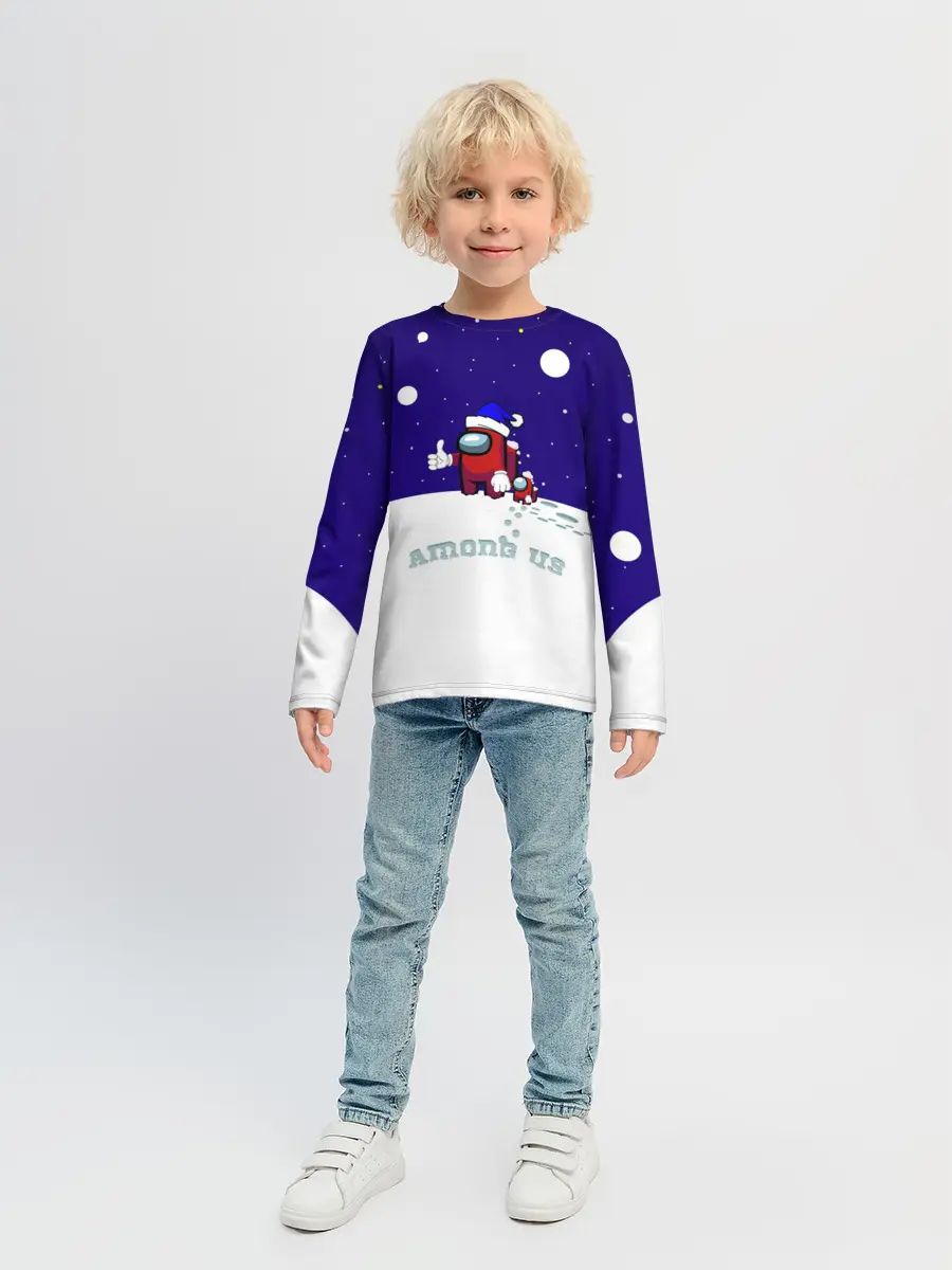 Детский лонгслив / Зимний AMONG US