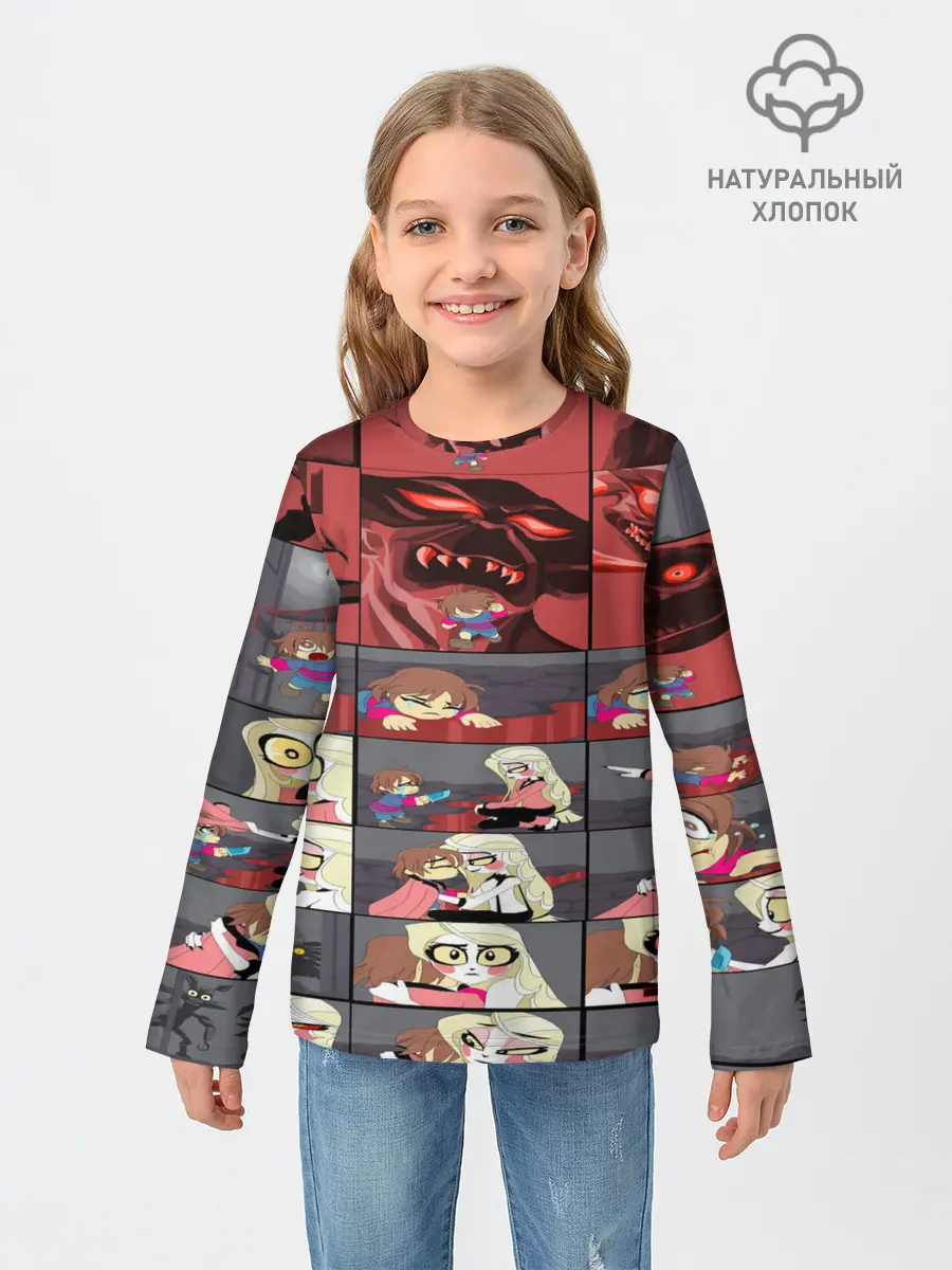 Детский лонгслив / Отель Хазбин