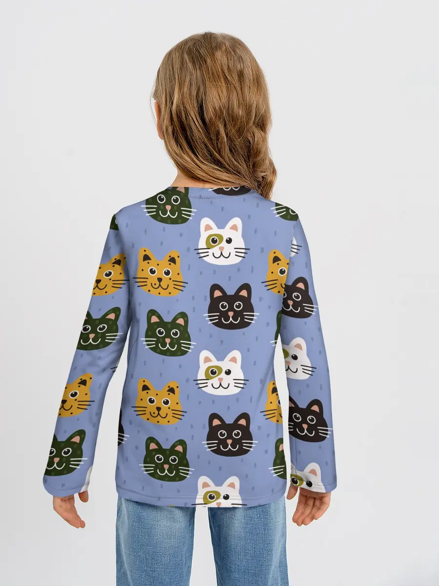 Детский лонгслив / Котики