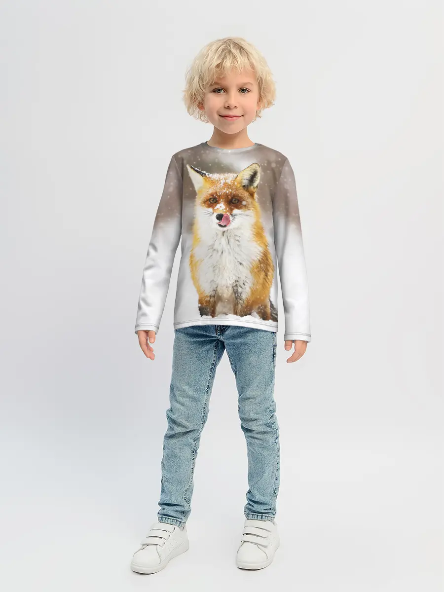 Детский лонгслив / Лиса