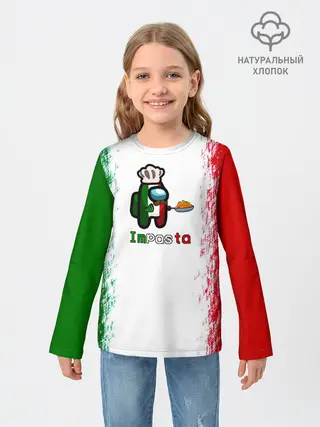 Детский лонгслив / Among Us Impasta