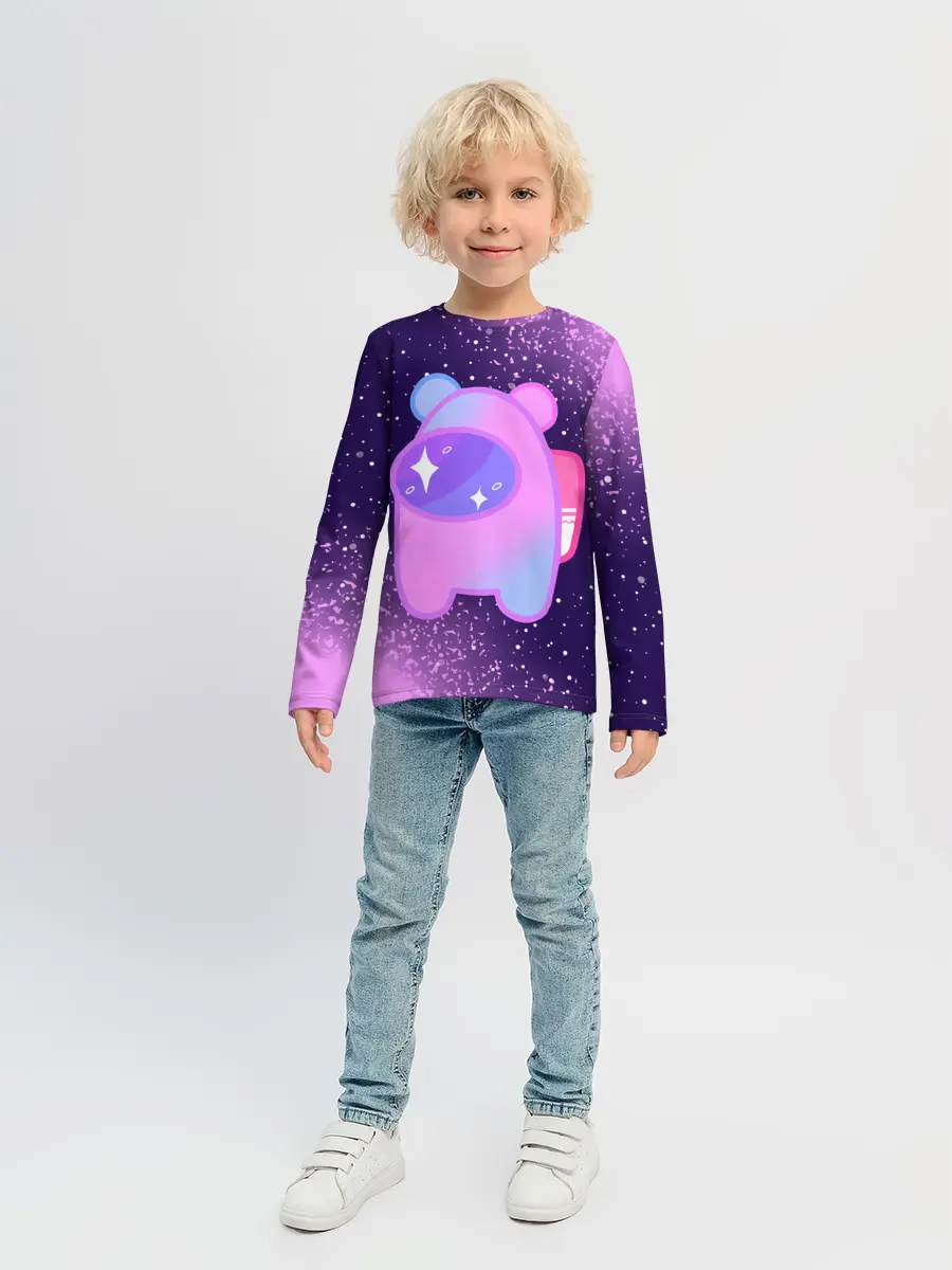 Детский лонгслив / AMONG US - SPACE