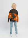 Детский лонгслив / Karasuno оранжевая полоса