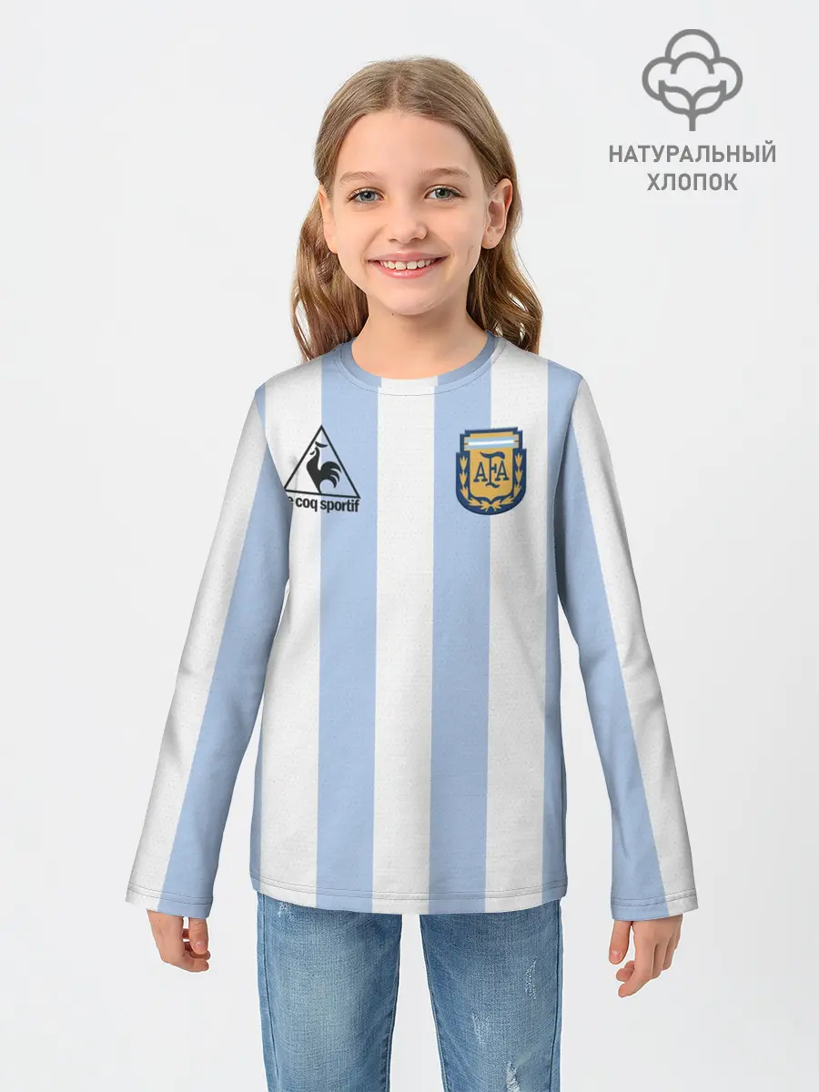Детский лонгслив / Diego Maradona 10