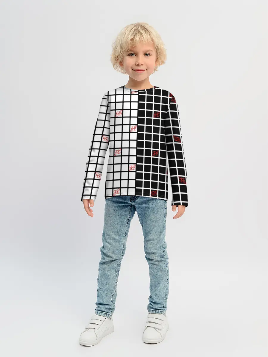 Детский лонгслив / Разносторонняя сетка Fumrre