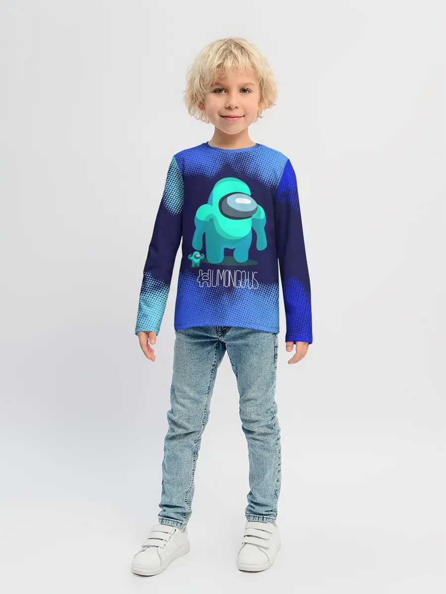 Детский лонгслив / Among Us.