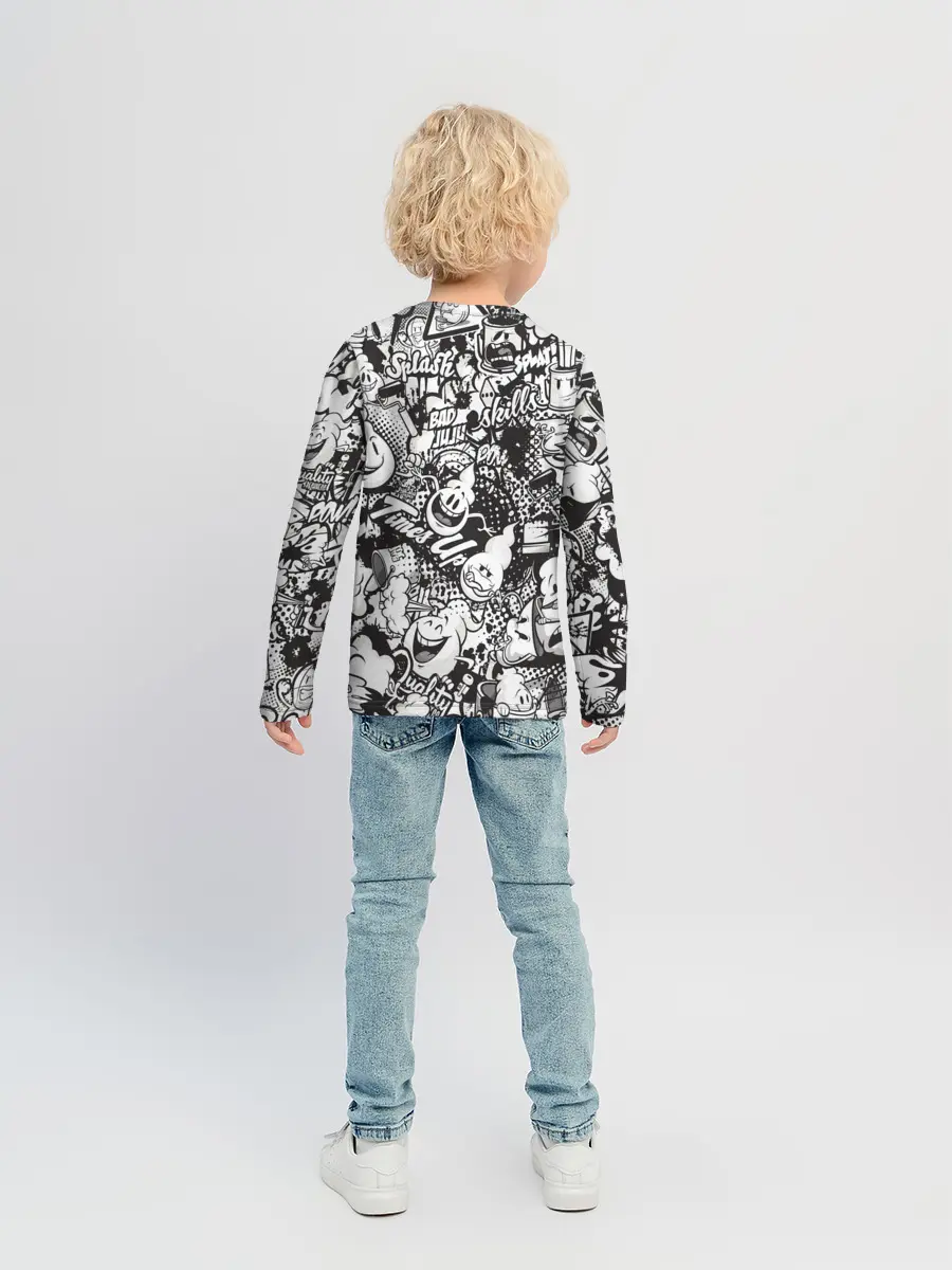 Детский лонгслив / Граффити