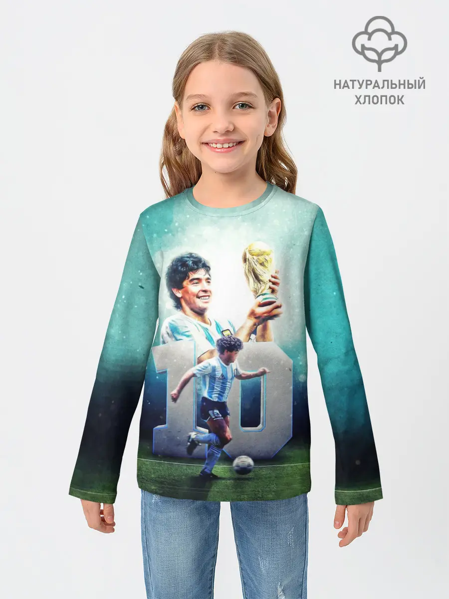 Детский лонгслив / 10 number