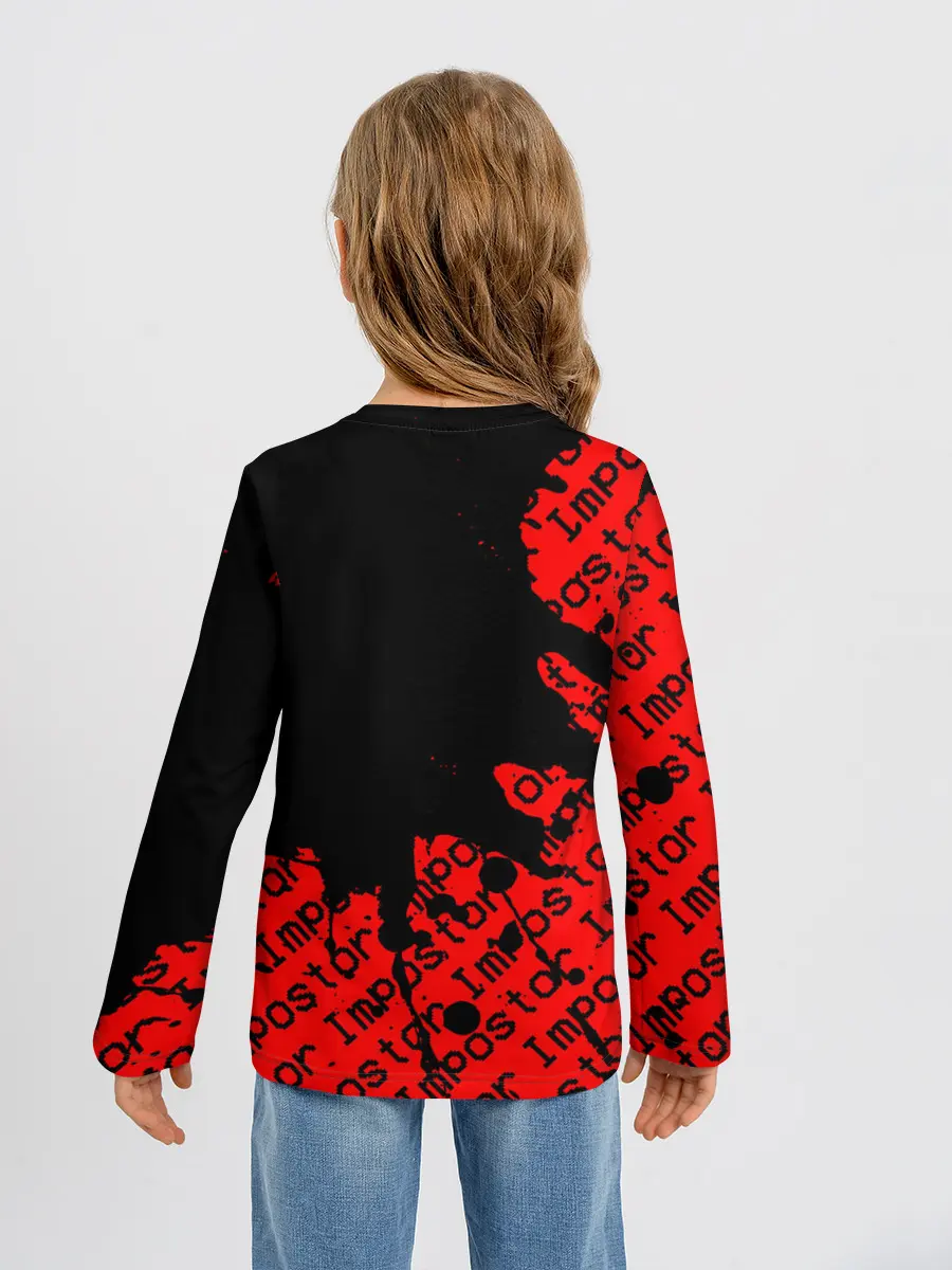 Детский лонгслив / AMONG US - Impostor