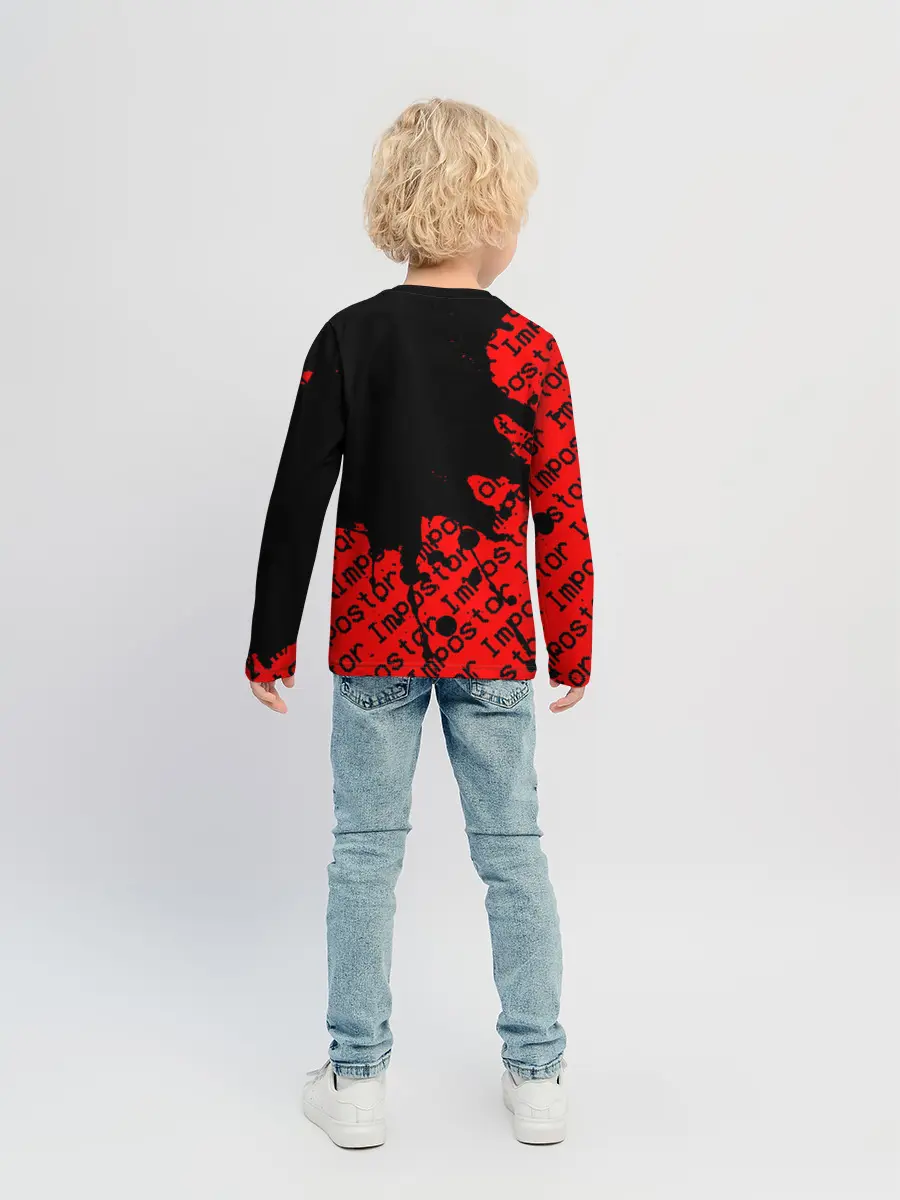 Детский лонгслив / AMONG US - Impostor