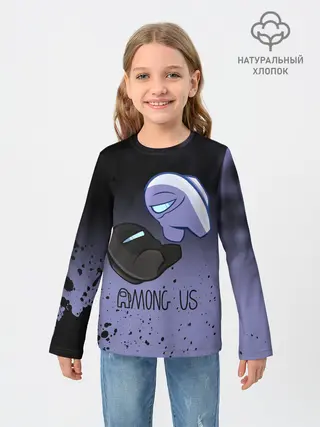 Детский лонгслив / AMONG US - Кто Импостор?