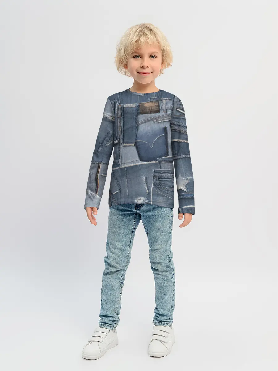 Детский лонгслив / Jeans life