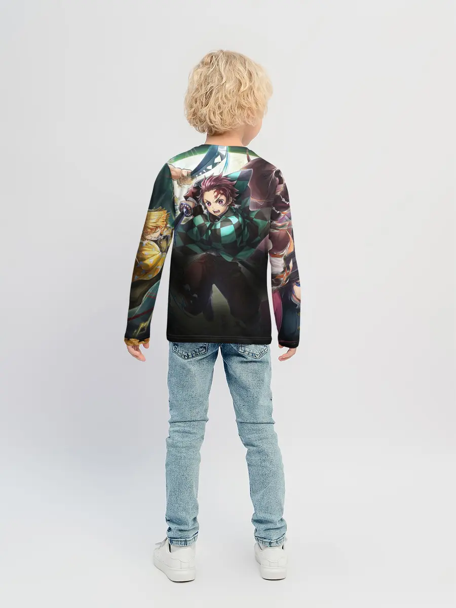 Детский лонгслив / КЛИНОК РАССЕКАЮЩИЙ ДЕМОНОВ