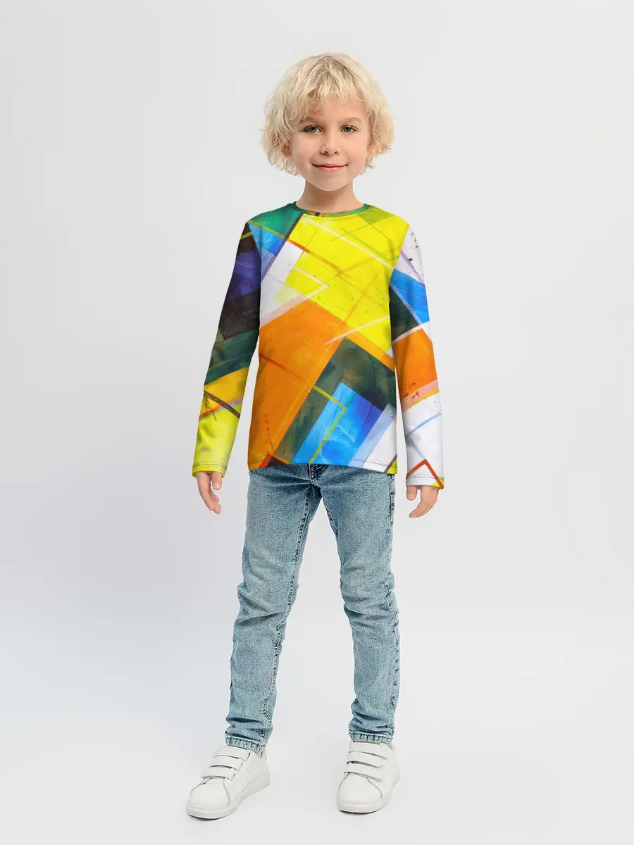 Детский лонгслив / Геометрический хаос