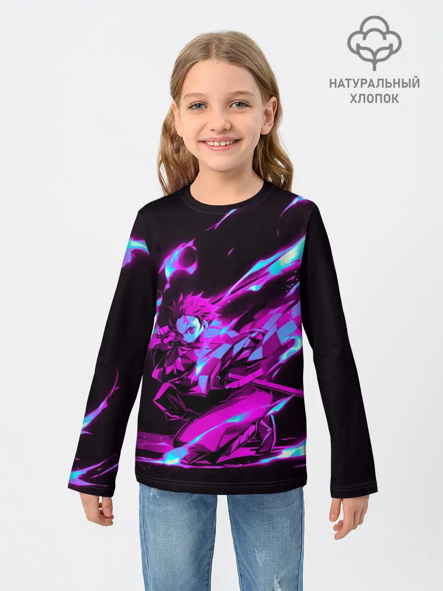 Детский лонгслив / НЕОНОВЫЙ ТАНДЖИРО