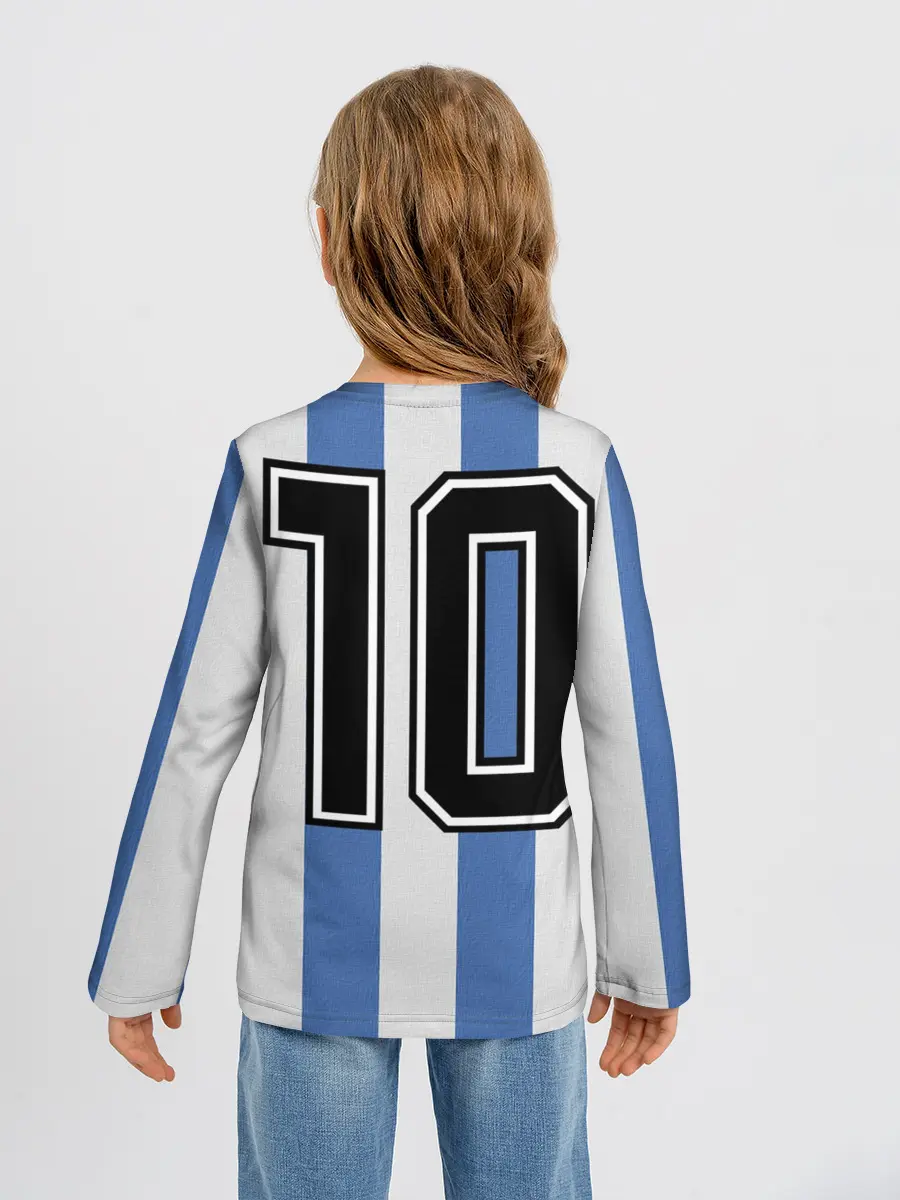 Детский лонгслив / Диего Армандо Марадона D10S