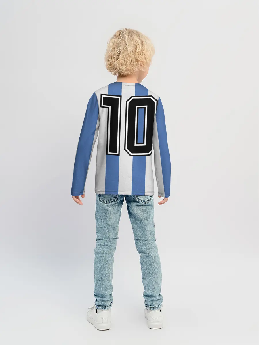 Детский лонгслив / Диего Армандо Марадона D10S