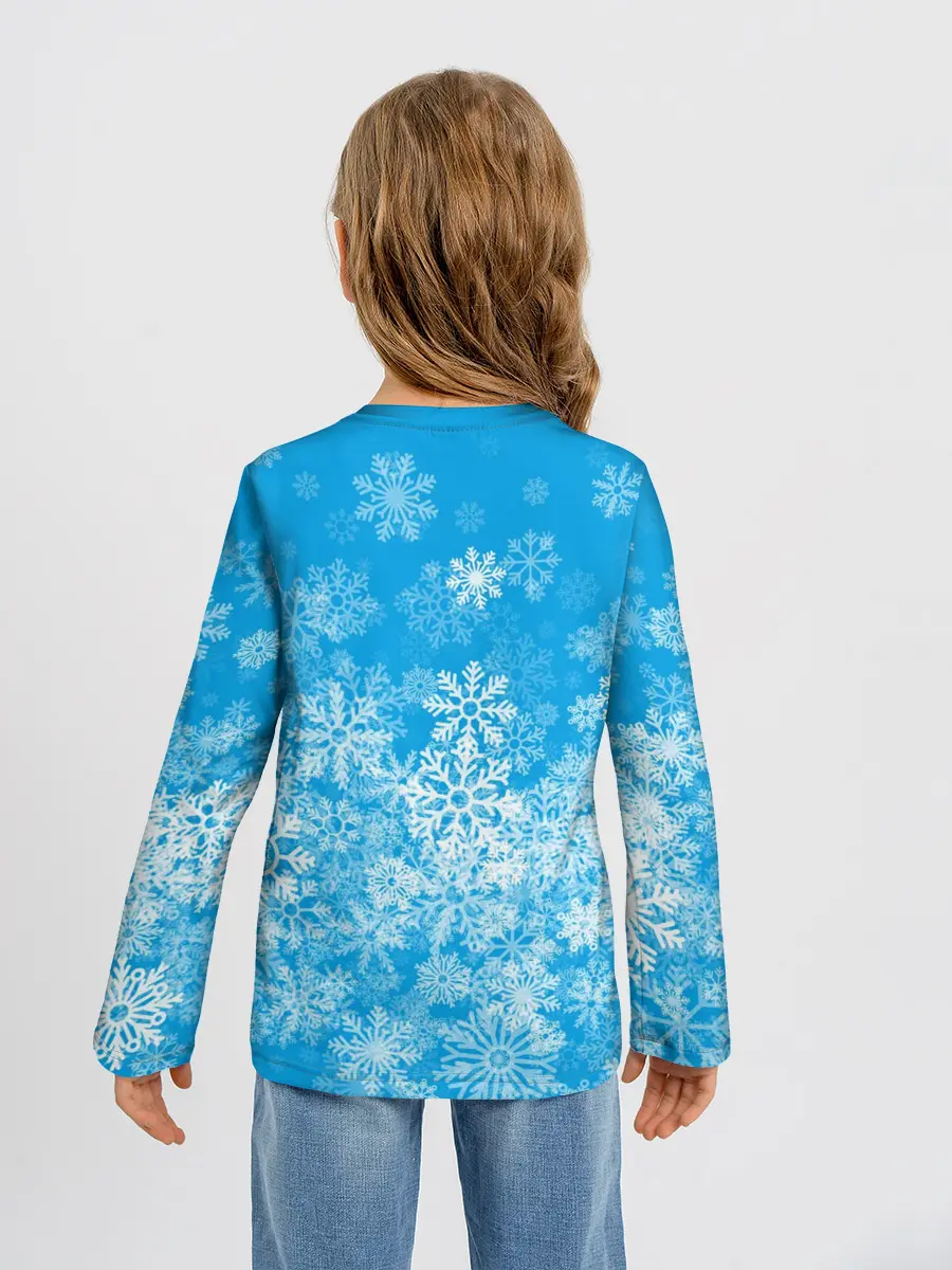 Детский лонгслив / AMONG US СНЕГОВИК