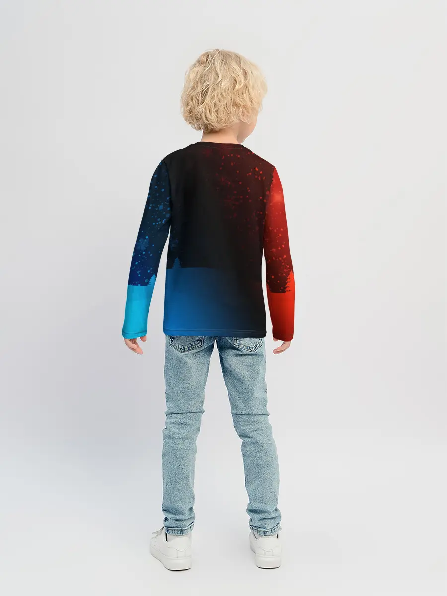 Детский лонгслив / BMW - Снежный