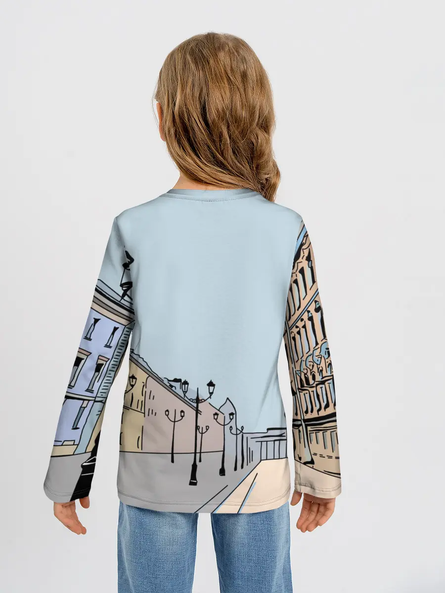 Детский лонгслив / Петербург, я люблю тебя