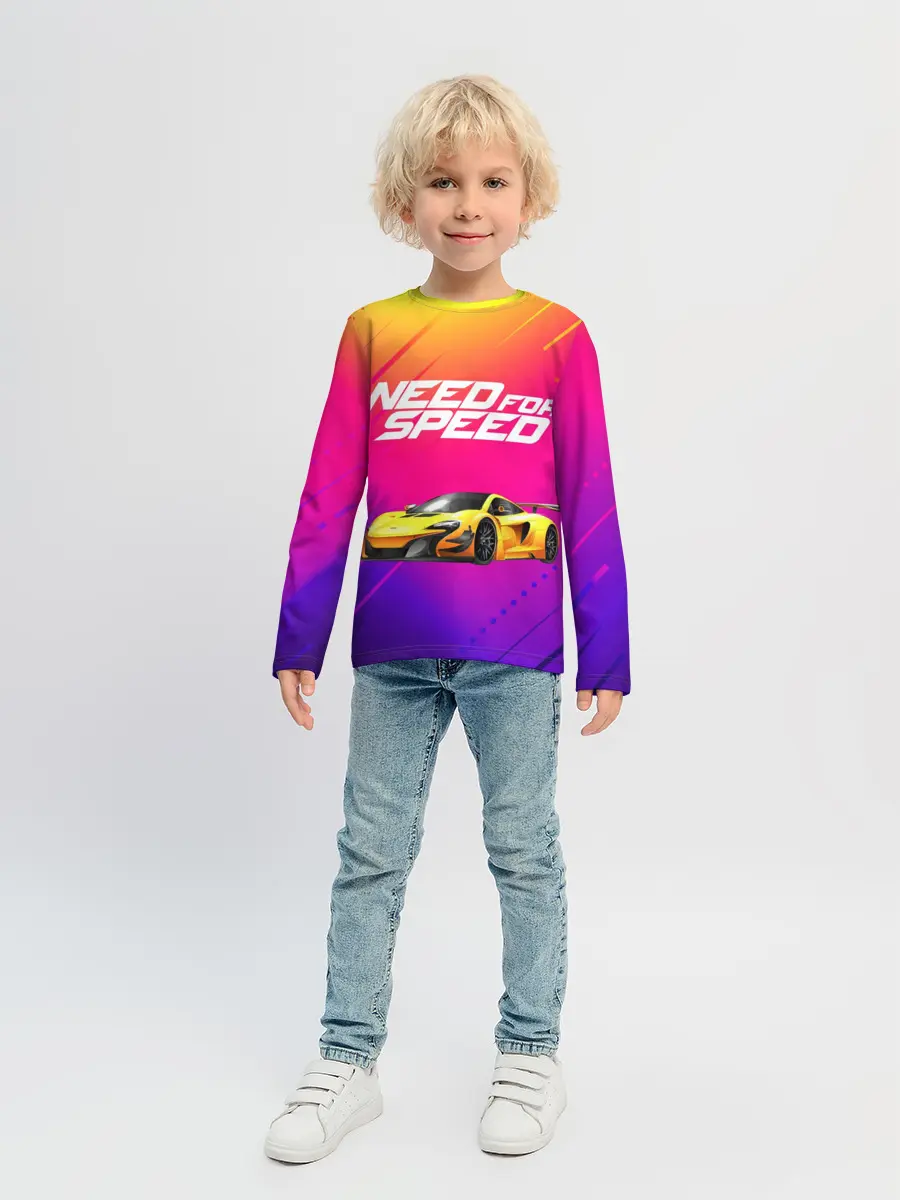 Детский лонгслив / NEED FO SPEED