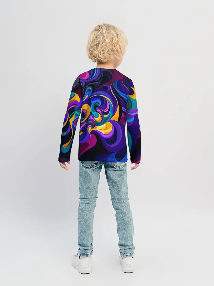 Детский лонгслив / Абстрактный Узор
