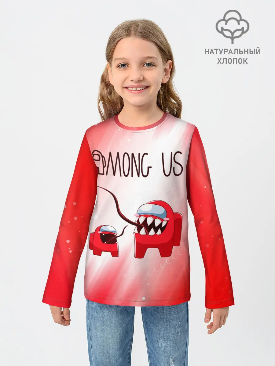 Детский лонгслив / AMONG US - Impostor + Mini