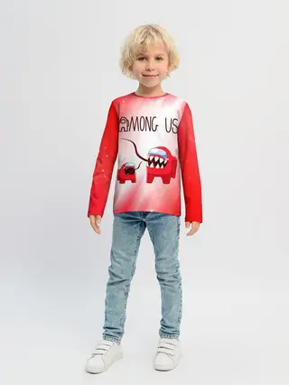 Детский лонгслив / AMONG US - Impostor + Mini