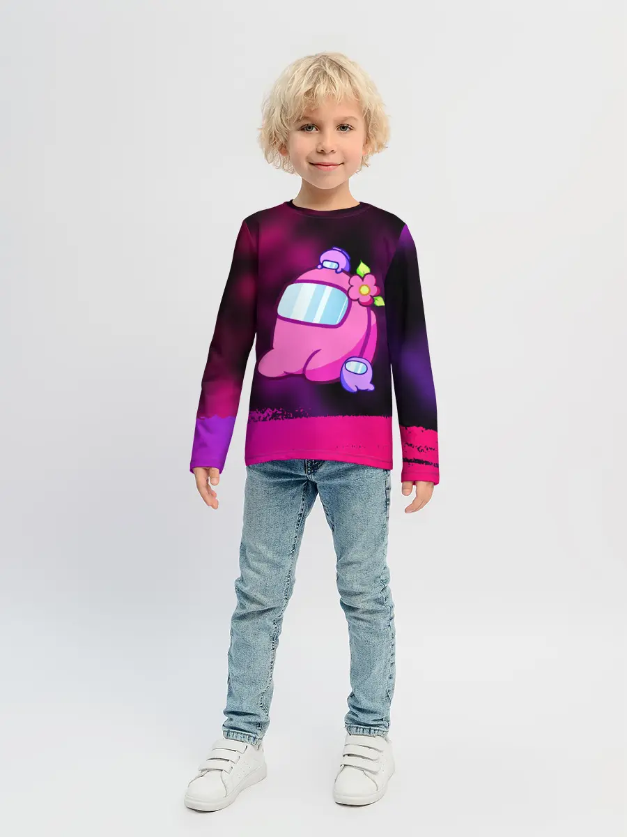 Детский лонгслив / AMONG US - МИЛОТА