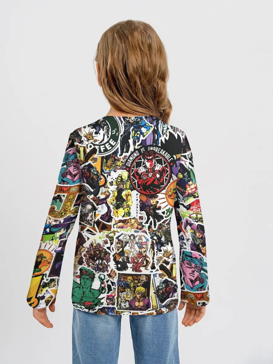 Детский лонгслив / JoJo’s Sticker Bombing