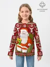 Детский лонгслив / Санта с защитным экраном