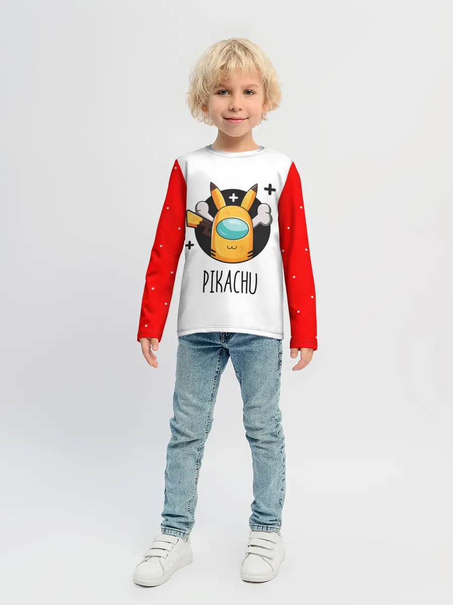 Детский лонгслив / Among Picachu
