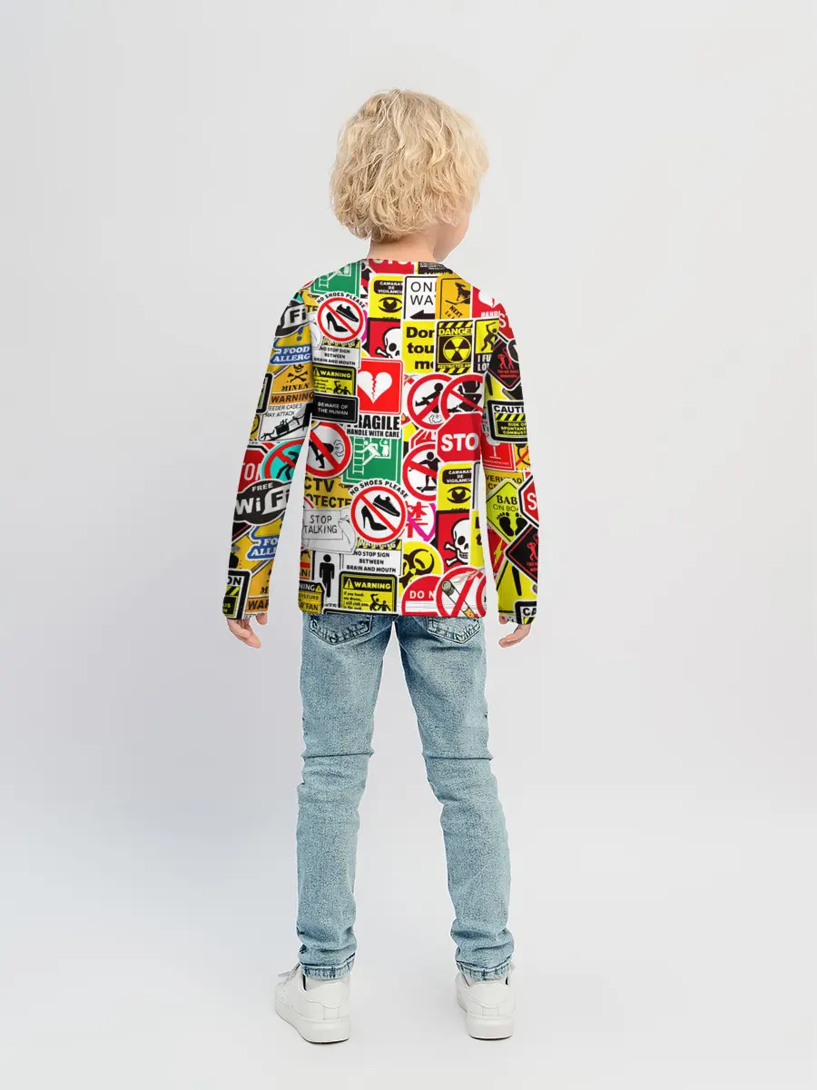 Детский лонгслив / Запрещающие знаки