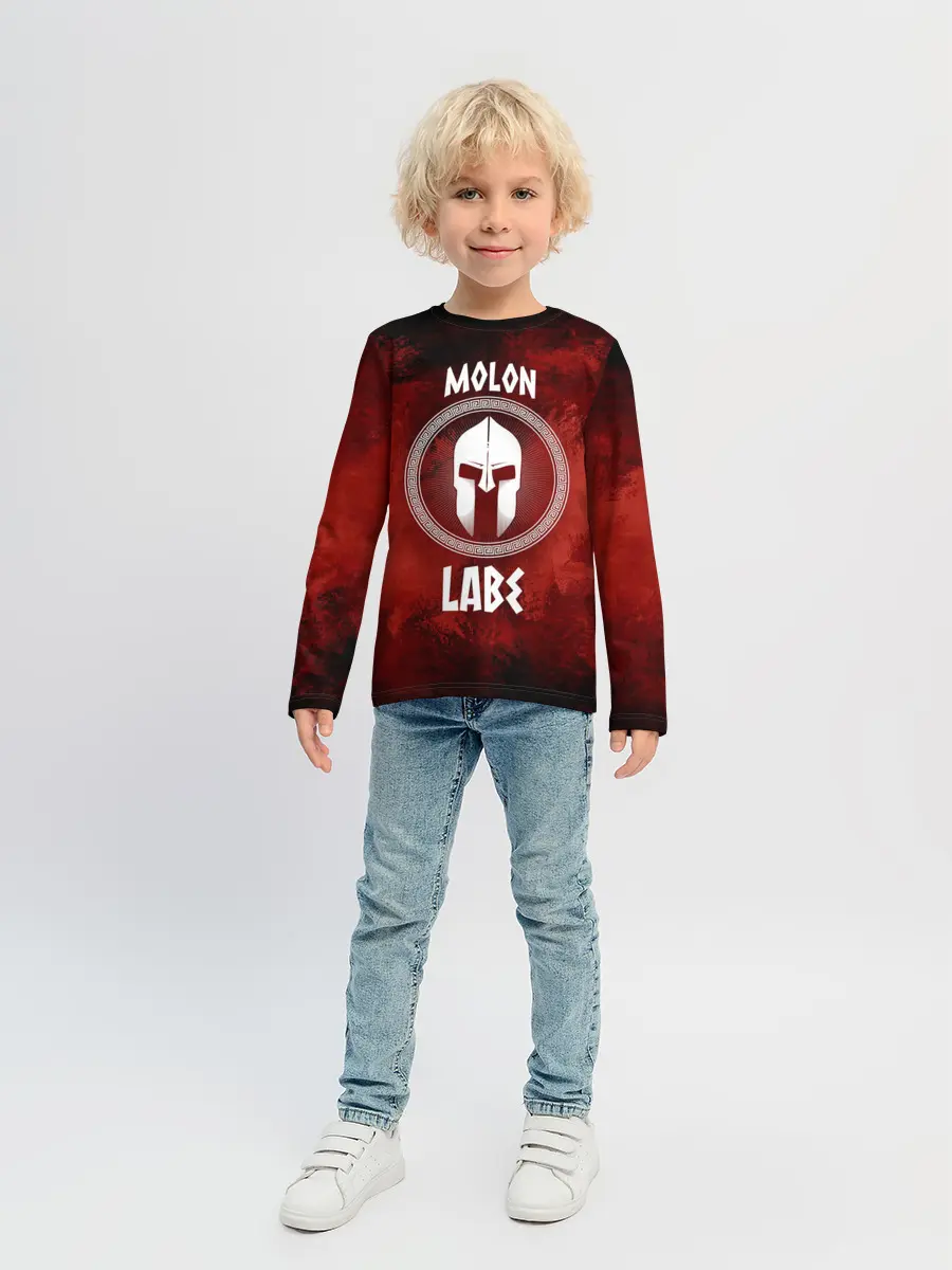 Детский лонгслив / Molon Labe