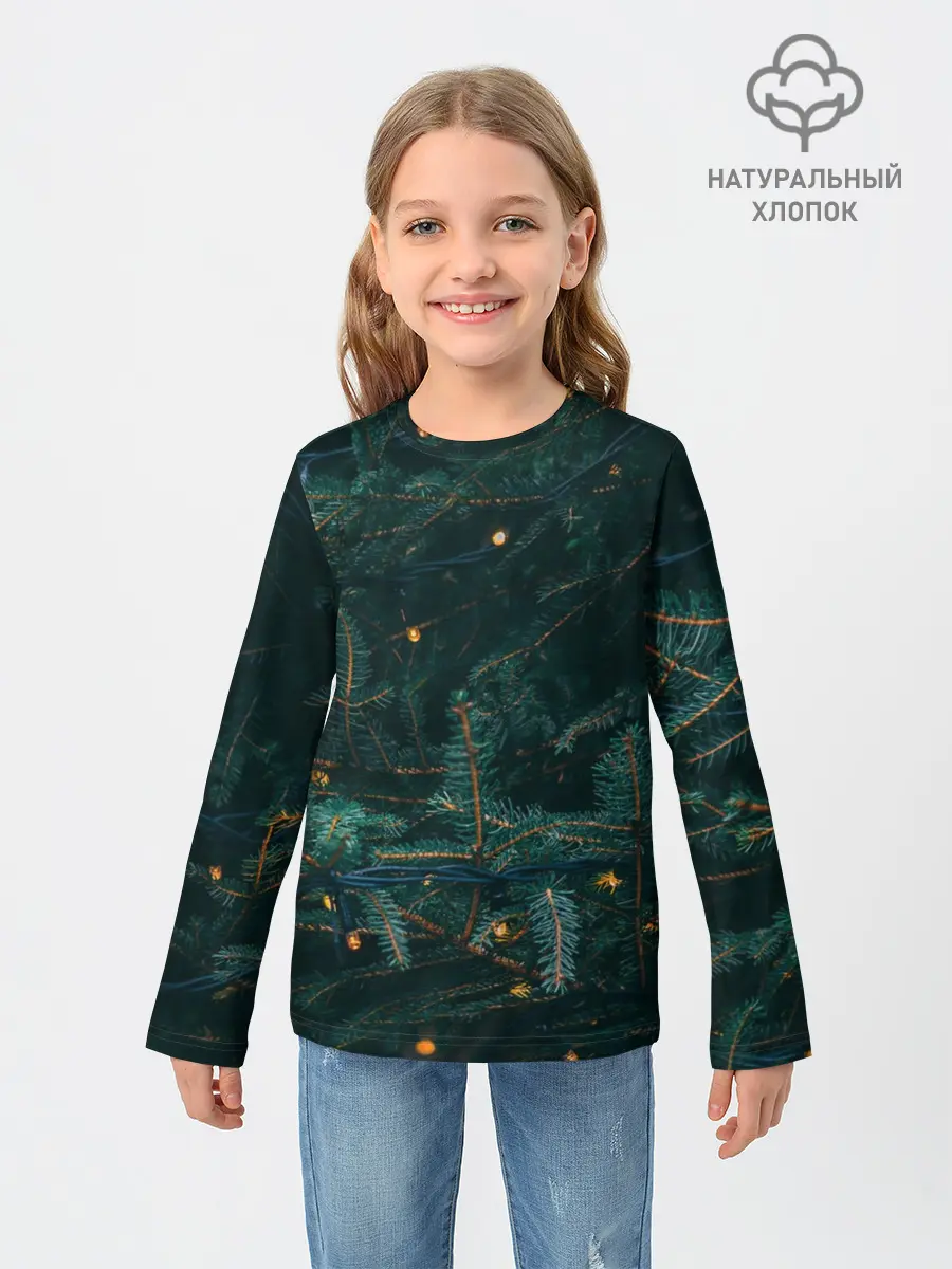 Детский лонгслив / Елка