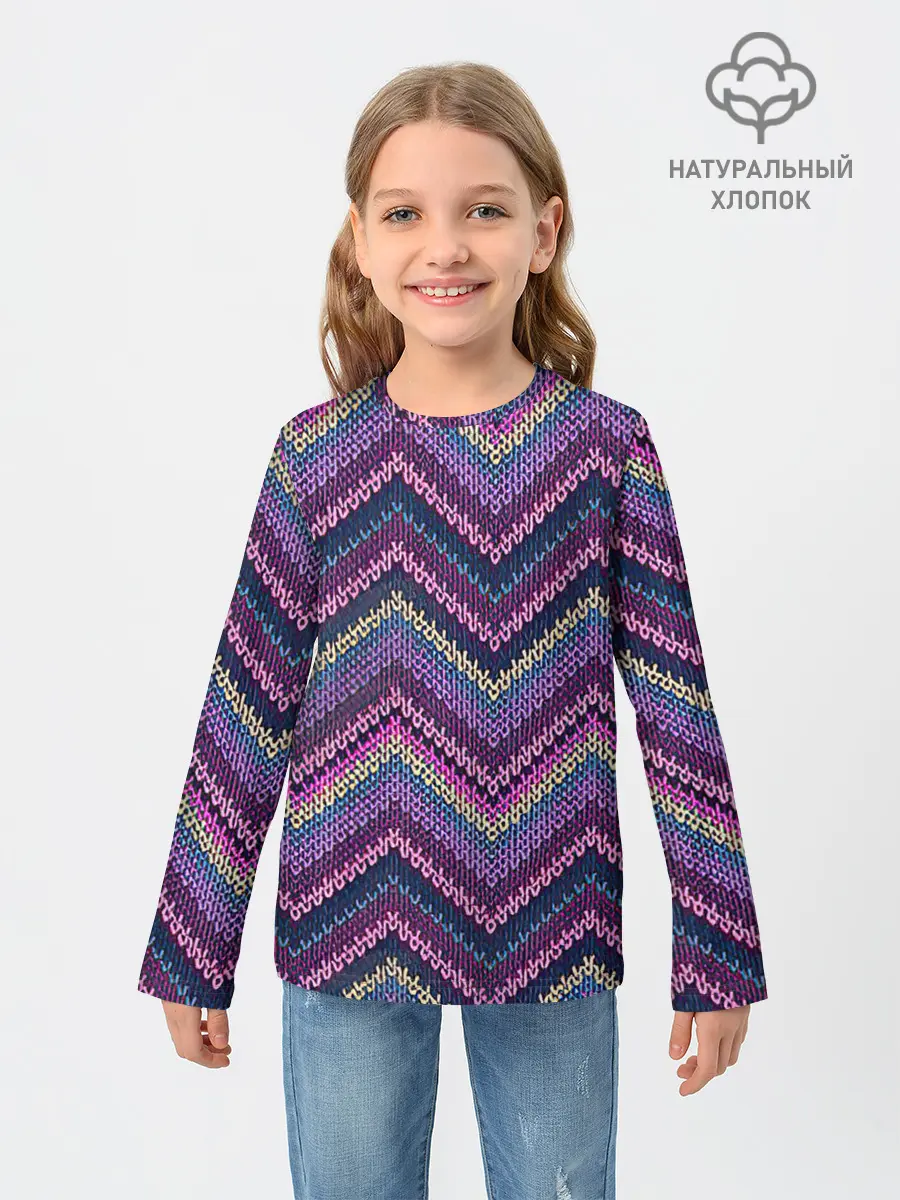 Детский лонгслив / Вязь