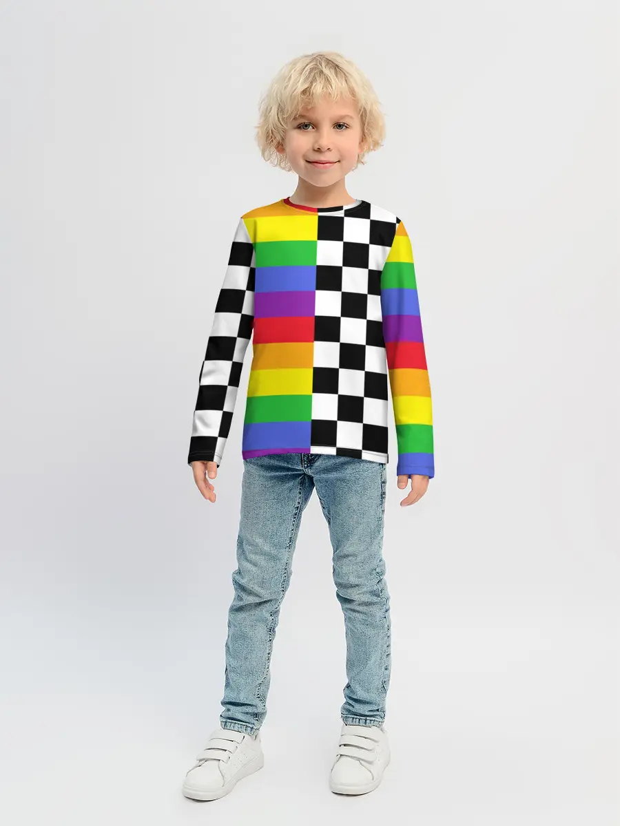 Детский лонгслив / Rainbow