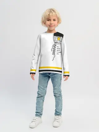 Детский лонгслив / Внутри тебя целый мир