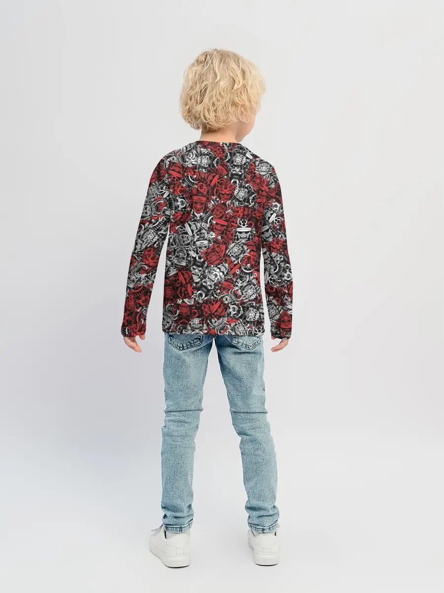 Детский лонгслив / Красные и Белые самураи