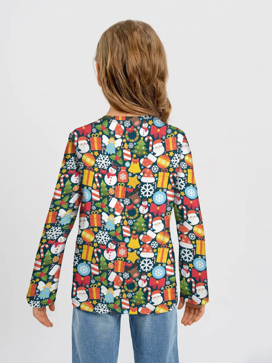 Детский лонгслив / Новый Год