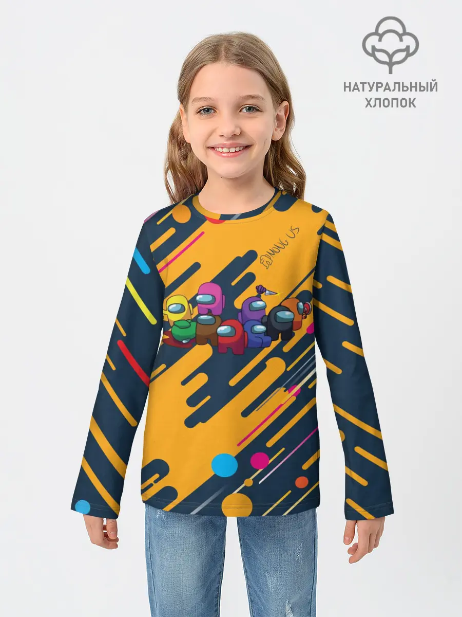 Детский лонгслив / Among us