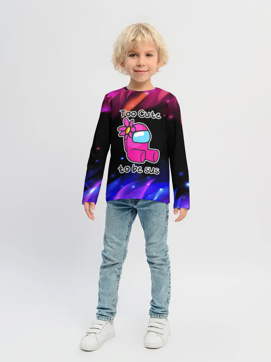 Детский лонгслив / Pink Among Us.