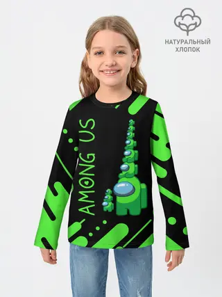 Детский лонгслив / AMONG US - БАШНЯ