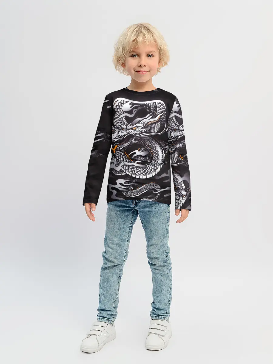 Детский лонгслив / Самурай